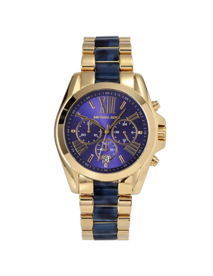 Michael Kors Bradshaw Navy Blue Dial Two Tone Steel Strap Watch for Women - MK6268 Authentic Buy Shop Now