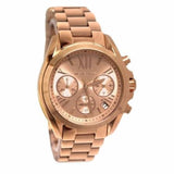 Michael Kors Bradshaw Chronograph Rose Gold Dial Rose Gold Steel Strap Watch for Women - MK5799 Authentic Buy Shop Now