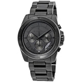 Michael Kors Brecken Chronograph Black Dial Black Steel Strap Watch For Men - MK8482 Authentic Buy Shop Now