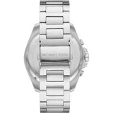 Michael Kors Brecken Chronograph Black Dial Silver Steel Strap Watch For Men - MK8847 Authentic Buy Shop Now