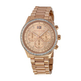 Michael Kors Brinkley Rose Gold Dial Rose Gold Steel Strap Watch for Women - MK6204 Authentic Buy Shop Now