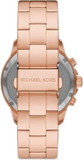 Michael Kors Bryn Chronograph Rose Gold Dial Rose Gold Steel Strap Watch For Women - MK7200 Authentic Buy Shop Now