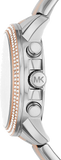 Michael Kors Bryn Pavé White Dial Two Tone Steel Strap Watch For Women - MK7201 Authentic Buy Shop Now