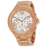 Michael Kors Camille Chronograph White Dial Rose Gold Steel Strap Watch for Women - MK5636 Authentic Buy Shop Now