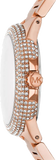 Michael Kors Camille Analog Pink Dial Rose Gold Steel Strap Watch for Women - MK7340 Authentic Buy Shop Now