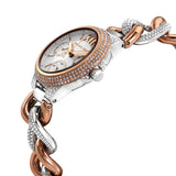 Michael Kors Camille Pavé Chronograph Silver Dial Two Tone Steel Strap Watch for Women - MK6843 Authentic Buy Shop Now