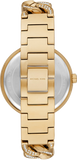 Michael Kors Catelyn Crystals Gold Dial Gold Steel Strap Watch For Women - MK4674 Authentic Buy Shop Now