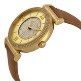 Michael Kors Catlin Champagne Dial Brown Leather Strap Watch for Women - MK2375 Authentic Buy Shop Now