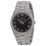 Michael Kors Channing Diamonds Black Dial Silver Steel Strap Watch for Women - MK6089 Authentic Buy Shop Now