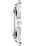 Michael Kors Channing Quartz White Dial Two Tone Steel Strap Watch For Women - MK6649 Authentic Buy Shop Now