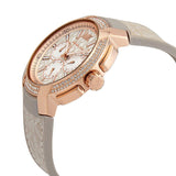 Michael Kors Sidney Chronograph White Dial Beige Leather Strap Watch For Women - MK6949 Authentic Buy Shop Now