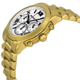 Michael Kors Cooper Chronograph White Dial Gold Steel Strap Watch For Women - MK5916 Authentic Buy Shop Now