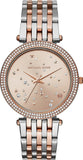 Michael Kors Darci Rose Gold Dial Two Tone Steel Strap Watch for Women - MK3726 Authentic Buy Shop Now