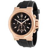 Michael Kors Dylan Black Dial Black Rubber Strap Watch for Men - MK8184 Authentic Buy Shop Now