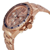 Michael Kors Everest Chronograph Rose Gold Dial Rose Gold Steel Strap Watch For Women - MK5755 Authentic Buy Shop Now
