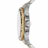 Michael Kors Everest Chronograph Black Dial Two Tone Steel Strap Watch For Women - MK7209 Authentic Buy Shop Now