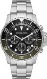 Michael Kors Everest Chronograph Black Dial Silver Steel Strap Watch For Men - MK8976 Authentic Buy Shop Now