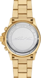 Michael Kors Everest Chronograph Crystals Gold Dial Gold Steel Strap Watch For Women - MK7254 Authentic Buy Shop Now