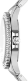 Michael Kors Everest Three hand Silver Dial Silver Steel Strap Watch For Women - MK7403 Authentic Buy Shop Now