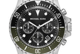 Michael Kors Everest Chronograph Black Dial Silver Steel Strap Watch For Men - MK8976 Authentic Buy Shop Now