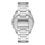 Michael Kors Brecken Chronograph Black Dial Silver Steel Strap Watch For Men - MK8847 Authentic Buy Shop Now