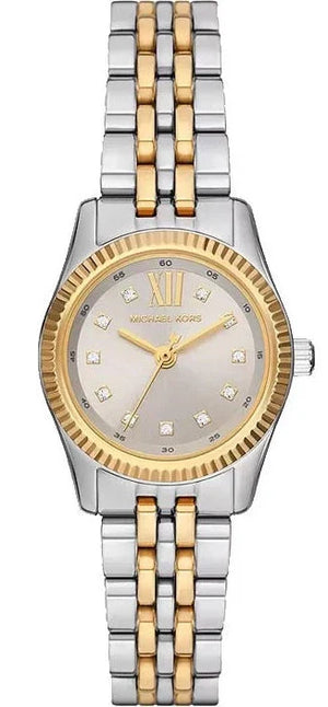 Michael Kors Lexington Three-Hand Silver Dial Two Tone Steel Strap Watch for Women - MK4815 Authentic Buy Shop Now