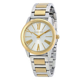 Michael Kors Hartman Quartz White Dial Two Tone Steel Strap Watch For Women - MK3521 Authentic Buy Shop Now