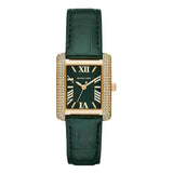 Michael Kors Emery Quartz Diamonds Green Dial Green Leather Strap Watch For Women - MK4697 Authentic Buy Shop Now
