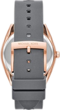 Michael Kors Janelle Three Hand Grey Dial Grey Rubber Strap Watch For Women - MK7314 Authentic Buy Shop Now