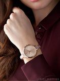 Michael Kors Jaryn Analog Gold Dial Pink Steel Strap Watch For Women - MK4343 Authentic Buy Shop Now