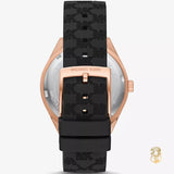 Michael Kors Jessa Quartz Black Dial Black Silicone Strap Watch For Women - MK7266 Authentic Buy Shop Now