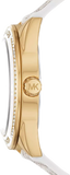 Michael Kors Jessa Multifunction Gold Dial White Leather Strap Watch For Women - MK7204 Authentic Buy Shop Now