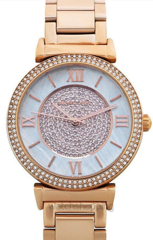 Michael Kors Kerry Mother of Pearl Dial Rose Gold Steel Strap Watch for Women - MK3333 Authentic Buy Shop Now