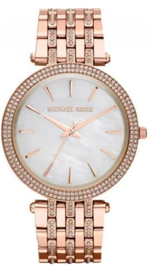 Michael Kors Darci Mother of Pearl Dial Rose Gold Steel Strap Watch for Women - MK3220 Authentic Buy Shop Now
