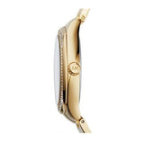 Michael Kors Byrn Quartz Gold Dial Gold Steel Strap Watch For Women - MK6134 Authentic Buy Shop Now