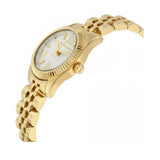 Michael Kors Lexington Quartz Silver Dial Gold Steel Strap Watch For Women - MK3229 Authentic Buy Shop Now