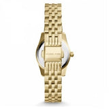 Michael Kors Lexington Quartz Blue Dial Gold Steel Strap Watch For Women - MK3271 Authentic Buy Shop Now
