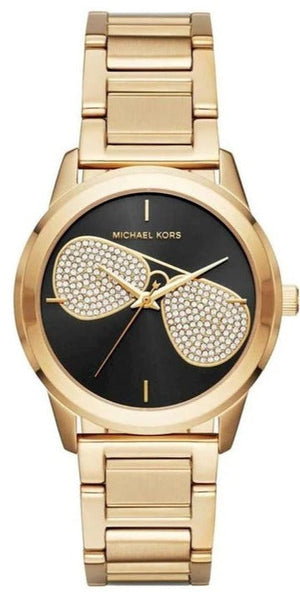 Michael Kors Hartman Analog Quartz Black Dial Gold Steel Strap Watch For Women - MK3647 Authentic Buy Shop Now