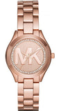 Michael Kors Slim Runway Rose Gold Dial Rose Gold Steel Strap Watch for Women - MK3549 Authentic Buy Shop Now