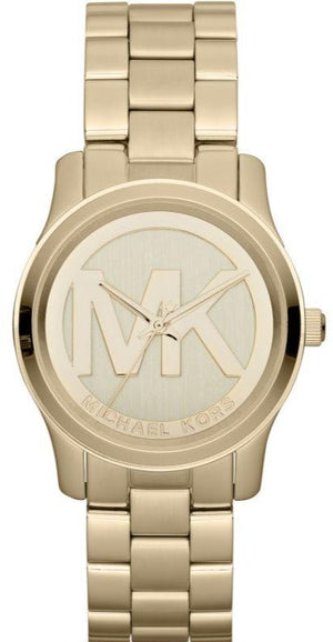 Michael Kors Runway Gold Dial Gold Steel Strap Watch for Women - MK5786 Authentic Buy Shop Now