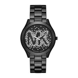 Michael Kors Slim Runway Black Dial Black Steel Strap Watch for Women - MK3589 Authentic Buy Shop Now