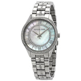 Michael Kors Lauryn Mother of Pearl Dial Silver Steel Strap Watch for Women - MK3900 Authentic Buy Shop Now