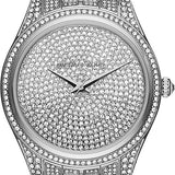 Michael Kors Lauryn Analog Crystals Silver Dial Silver Steel Strap Watch For Women - MK3717 Authentic Buy Shop Now