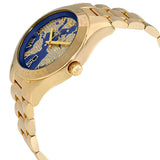 Michael Kors Layton Pave Blue Dial Gold Steel Strap Watch for Women - MK6243 Authentic Buy Shop Now