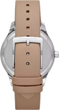 Michael Kors Layton Mother of Pearl White Dial Brown Leather Strap Watch For Women - MK2910 Authentic Buy Shop Now