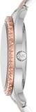 Michael Kors Layton Three Hand Pink Dial Two Tone Steel Strap Watch For Women - MK6894 Authentic Buy Shop Now