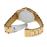 Michael Kors Layton Chronograph Brown Dial Gold Steel Strap Watch For Women - MK7296 Authentic Buy Shop Now
