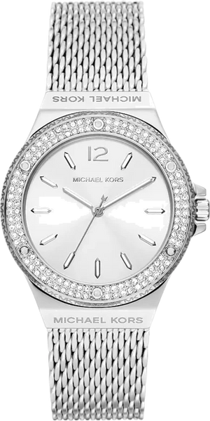 Michael Kors Lennox Three-Hand Silver Dial Silver Steel Strap Watch For Women - MK7337 Authentic Buy Shop Now