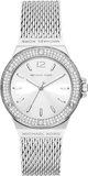 Michael Kors Lennox Three-Hand Silver Dial Silver Steel Strap Watch For Women - MK7337 Authentic Buy Shop Now