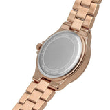 Michael Kors Lennox Three Hand Rose Gold Dial Rose Gold Steel Strap Watch For Women - MK7230 Authentic Buy Shop Now